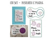 ITH - Postkarte & MugRug Set - Beste Mama